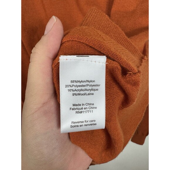 Paisley & Gray Men’s Caramel Pecan Orange Turtleneck Sweater Slim Fit NWT SZ S - Picture 5 of 7